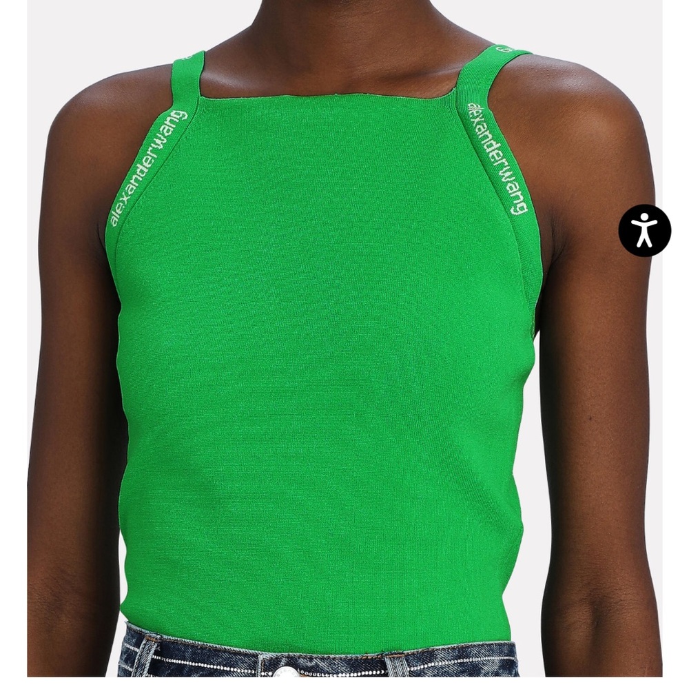 Alexander Wang jacquard logo tank